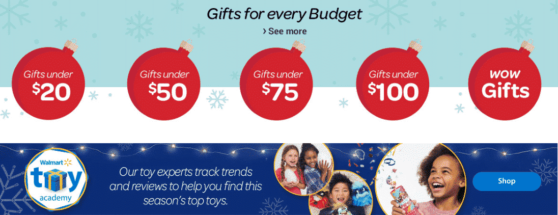 Walmart holiday gift ideas
