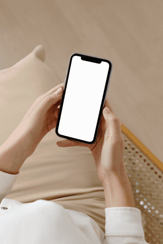 blank phone screen for mockup