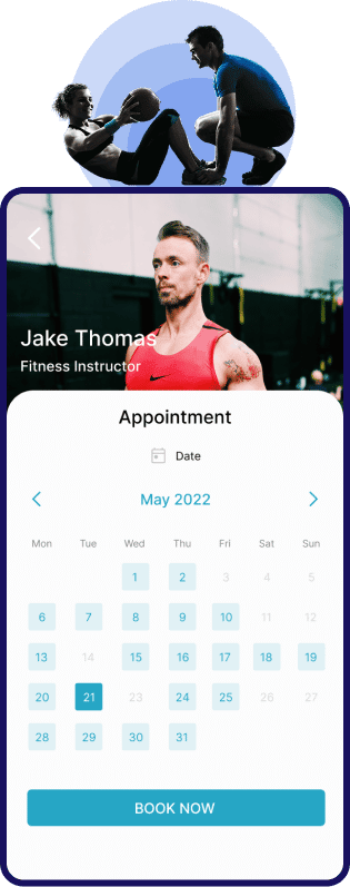 personal trainer app development - my perfect trainer - profile page