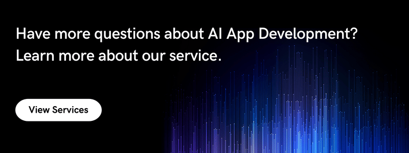 AI app development-service banner