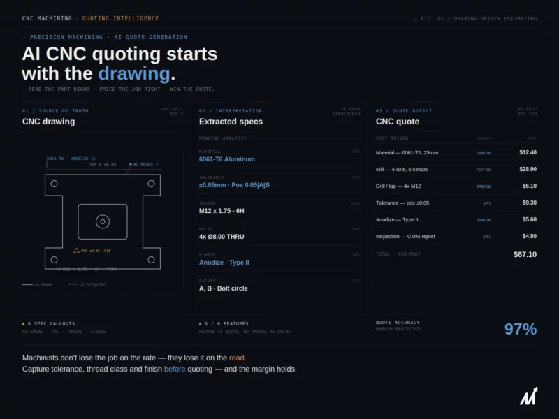 AI Quoting software for CNC Machining